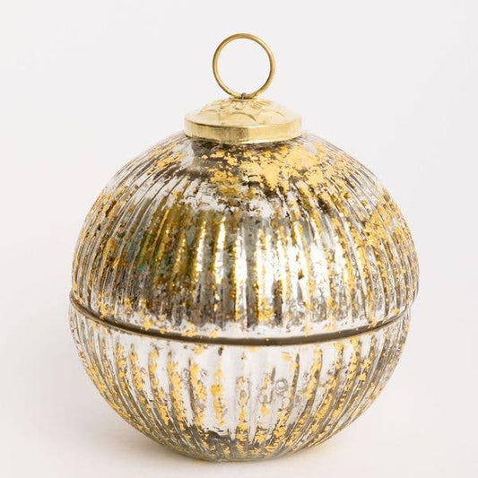 Ornament Candle 4" Gold