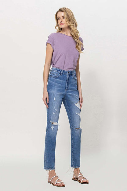 Distressed Mom Jeans