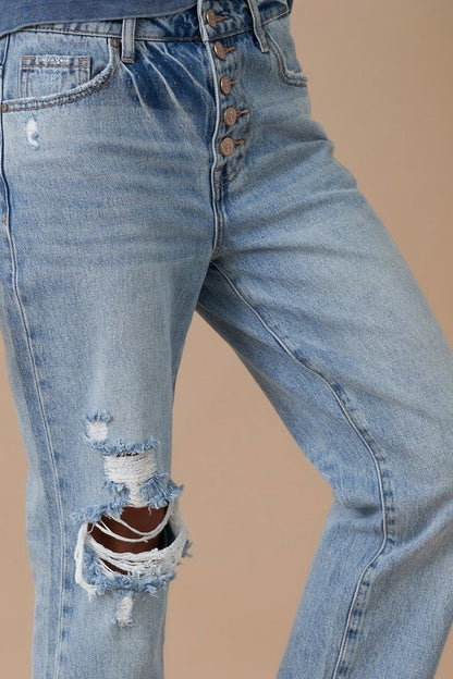 Rolled Up Boyfriend Jeans