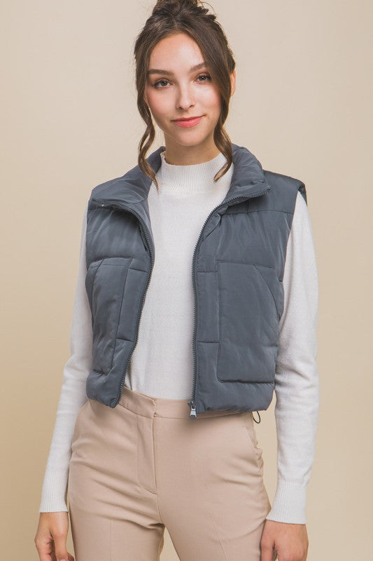 Puffer Vest With Pockets