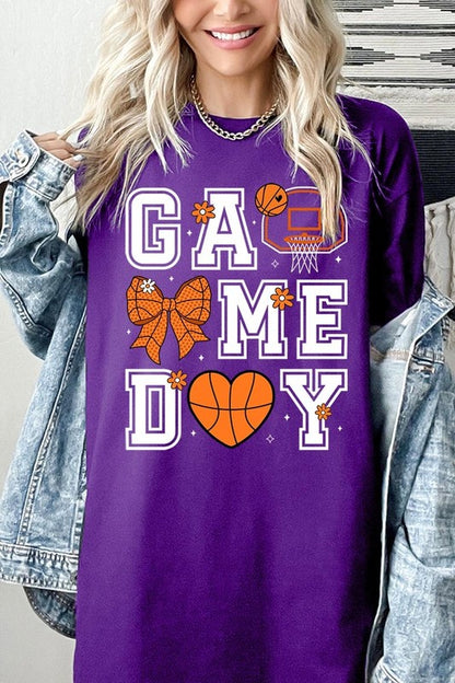 Basketball Game Day Graphic Heavy Cotton Tee