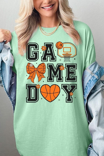 Basketball Game Day Graphic Heavy Cotton Tee