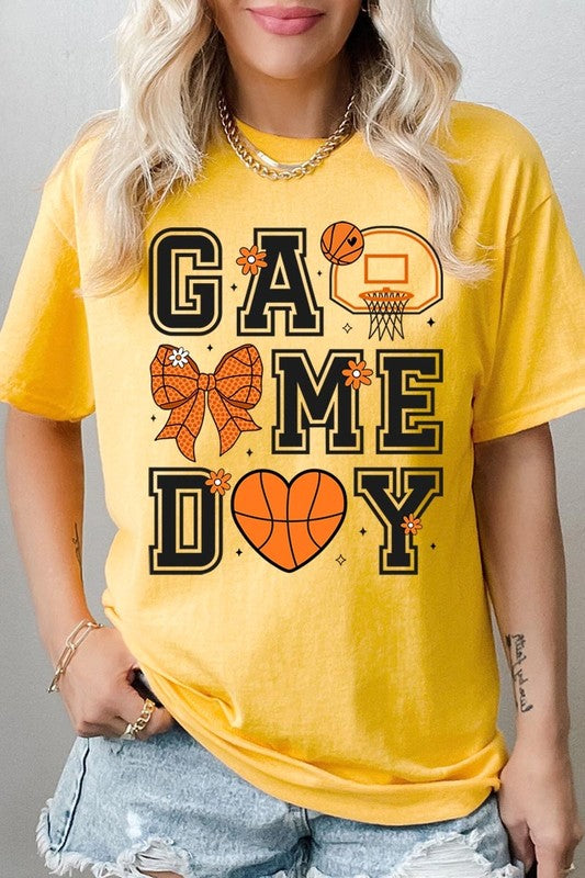 Basketball Game Day Graphic Heavy Cotton Tee