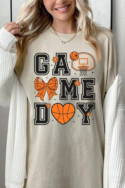 Basketball Game Day Graphic Heavy Cotton Tee