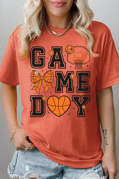 Basketball Game Day Graphic Heavy Cotton Tee