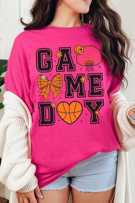 Basketball Game Day Graphic Heavy Cotton Tee