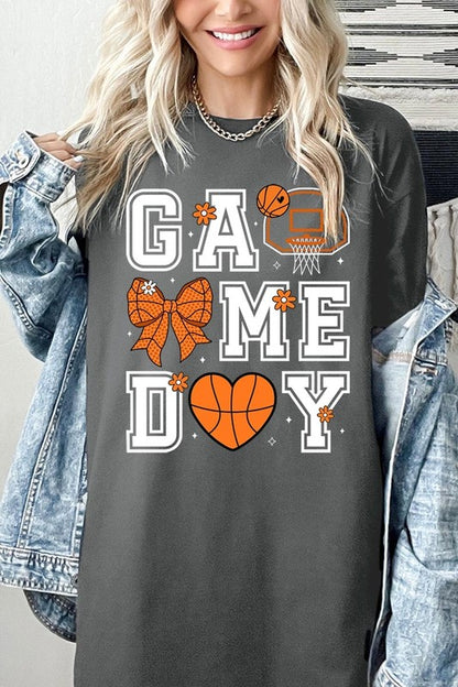 Basketball Game Day Graphic Heavy Cotton Tee