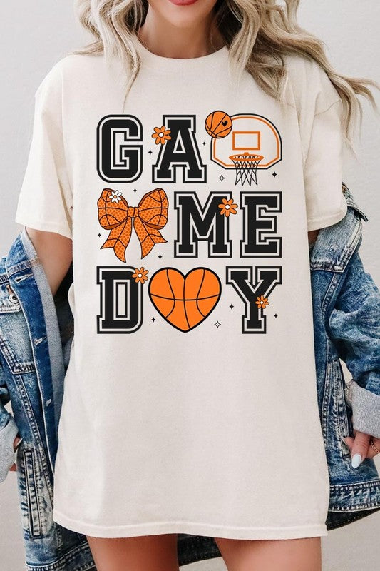 Basketball Game Day Graphic Heavy Cotton Tee