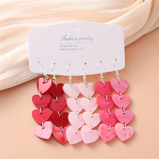 Stacked Heart Earring