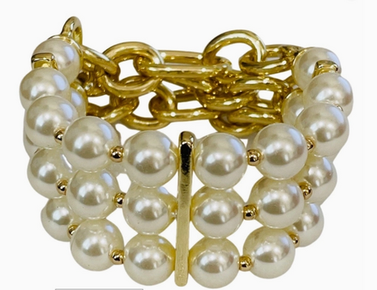 Three Strand Pearl Bracelet