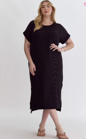 Midi Dress-Black