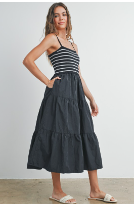 Sleeveless Tiered Maxi Dress