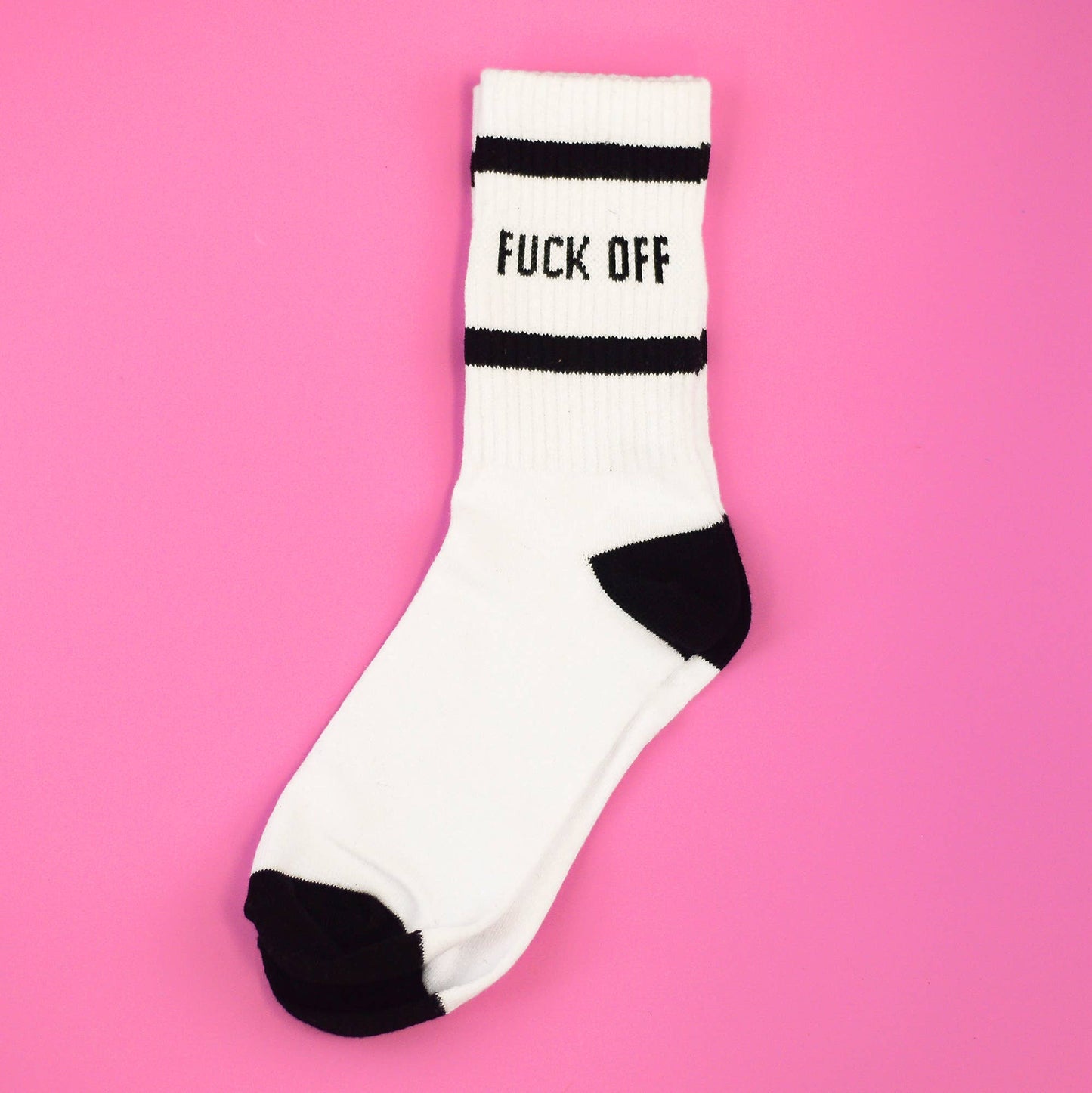 Funny Crew Length Socks: Clean Feet Dirty Mind