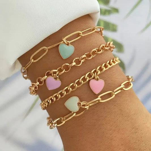 Gold Heart Bracelet